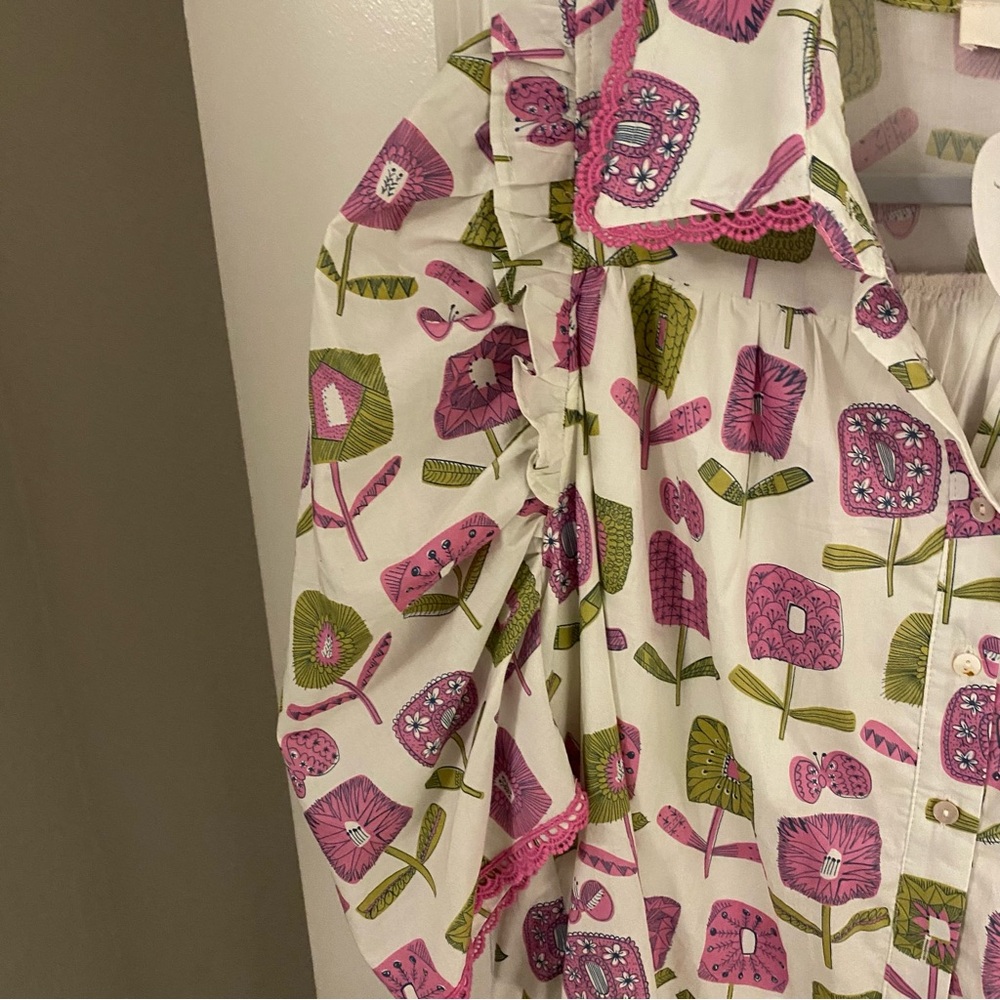 Entro Pink and Green Patterned Dress - Picture 5 of 10
